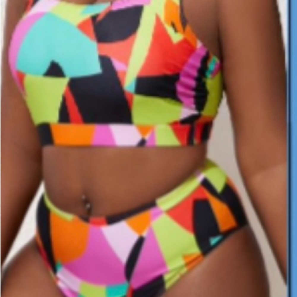 Colorful Abstract Bikini Set